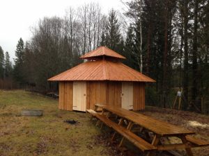 Bærum Bålhus fra Smiløkka med vegger